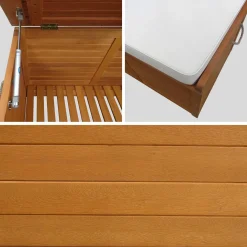 Baúl de madera de 200L