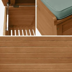 Baúl de madera de 200L