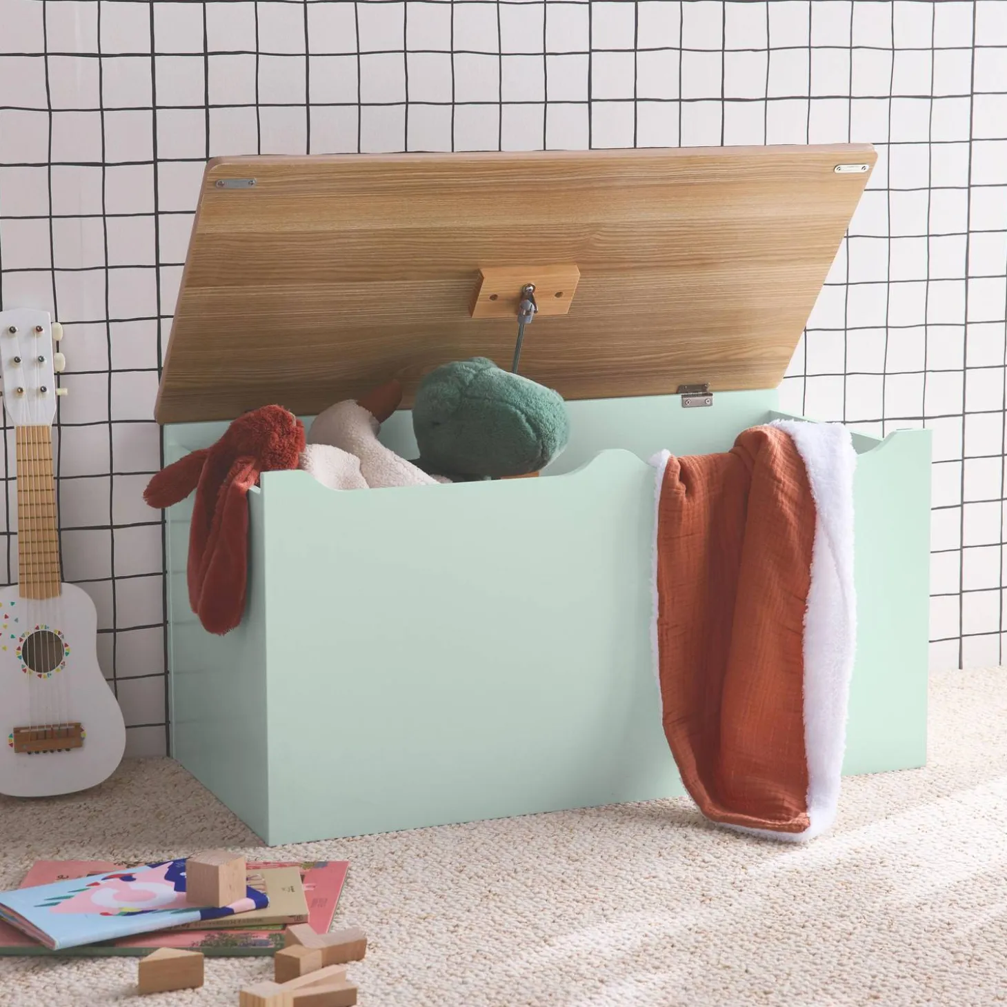 Baúl infantil ideal para juguetes