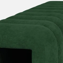 Banco, pie de cama contemporáneo de tela