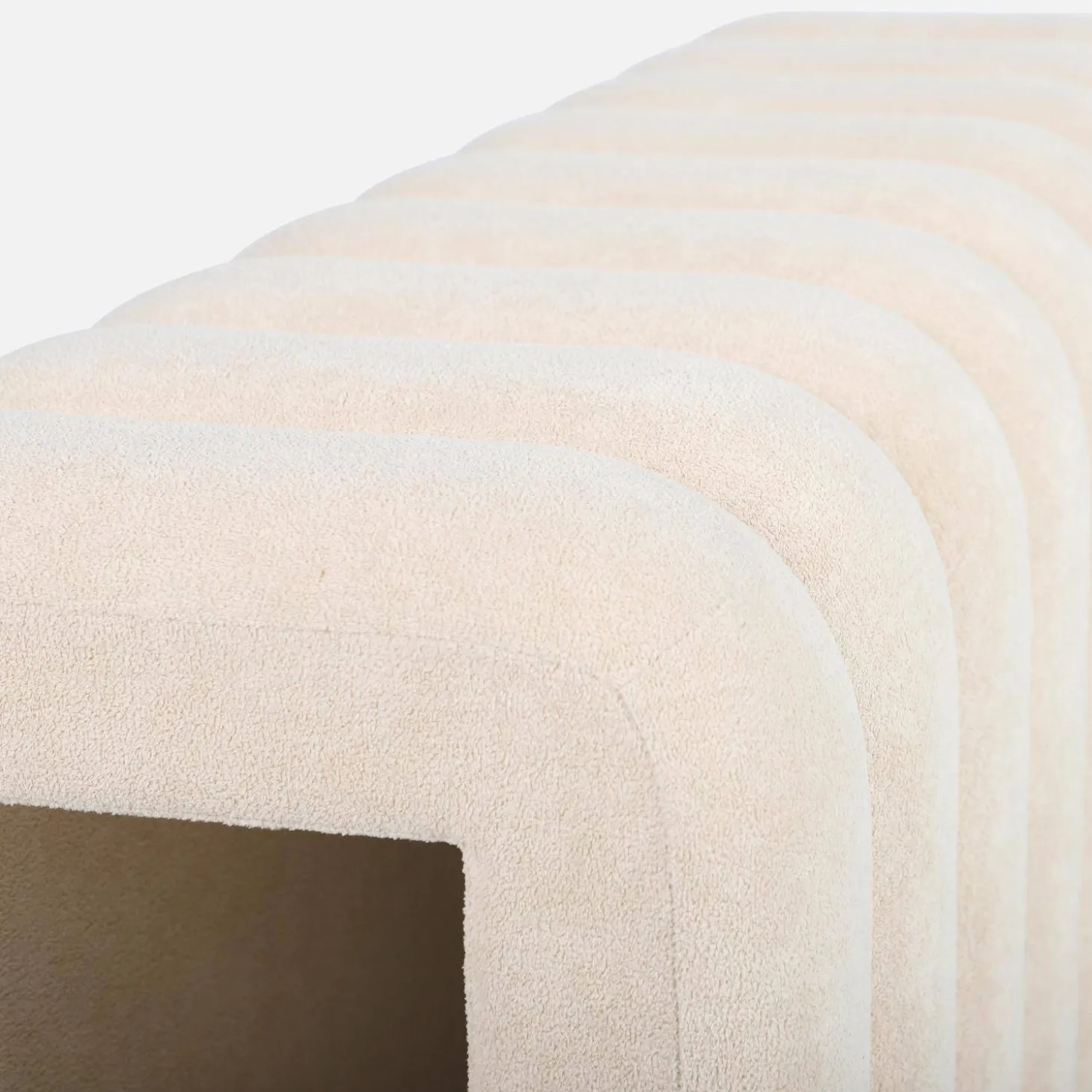Banco, pie de cama contemporáneo de tela