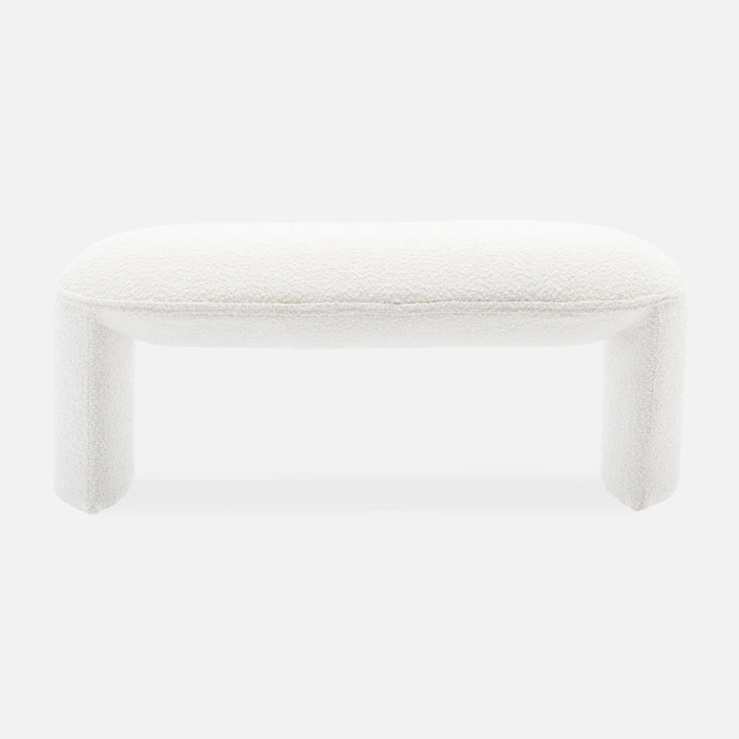 Banco pie de cama estilo borreguito