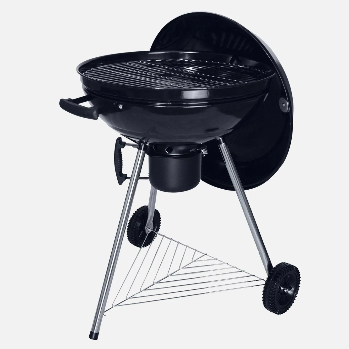 Barbacoa de carbón con chimenea de encendido