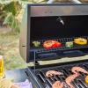 Barbacoa de gas con 3 quemadores y 1 quemador lateral