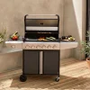 Barbacoa de gas de 7 quemadores con 1 quemador lateral