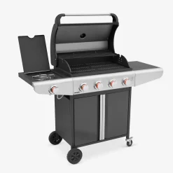 Barbacoa de gas de 5 quemadores con 1 quemador lateral