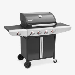 Barbacoa de gas de 5 quemadores con 1 quemador lateral