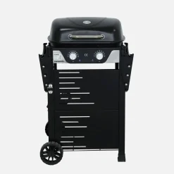 Barbacoa eléctrica de 2 quemadores, acero esmaltado