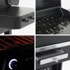 Barbacoa eléctrica de acero esmaltado 2 quemadores 2300 W