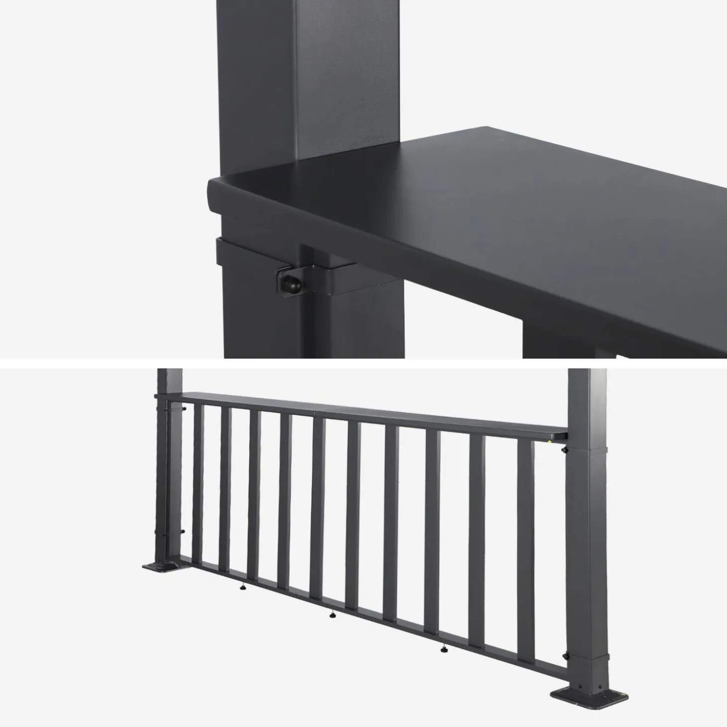Barra de para pérgola bioclimática de aluminio, 3m
