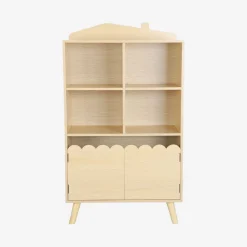 Biblioteca infantil madera de pino 2 puertas 4 estantes