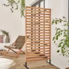 Biombo de madera para el exterior, 80cm