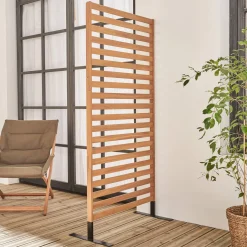 Biombo de madera para el exterior, 80cm
