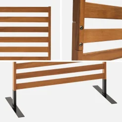Biombo de madera para el exterior, 80cm
