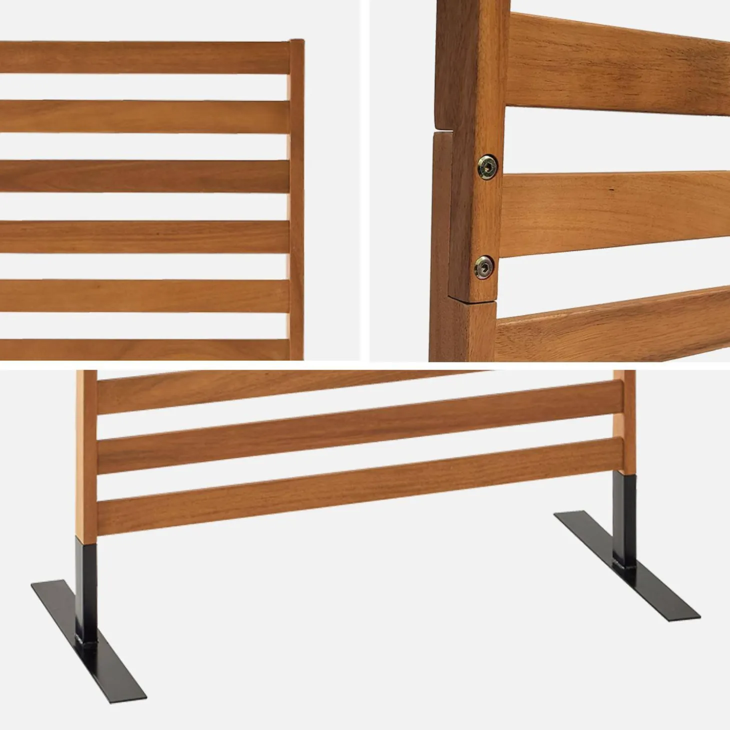 Biombo de madera para el exterior, 80cm