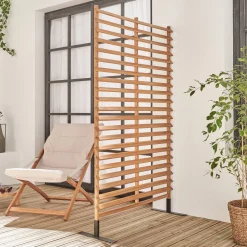 Biombo de madera para interior/exterior de 100cm