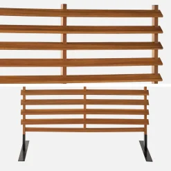 Biombo de madera para interior/exterior de 100cm