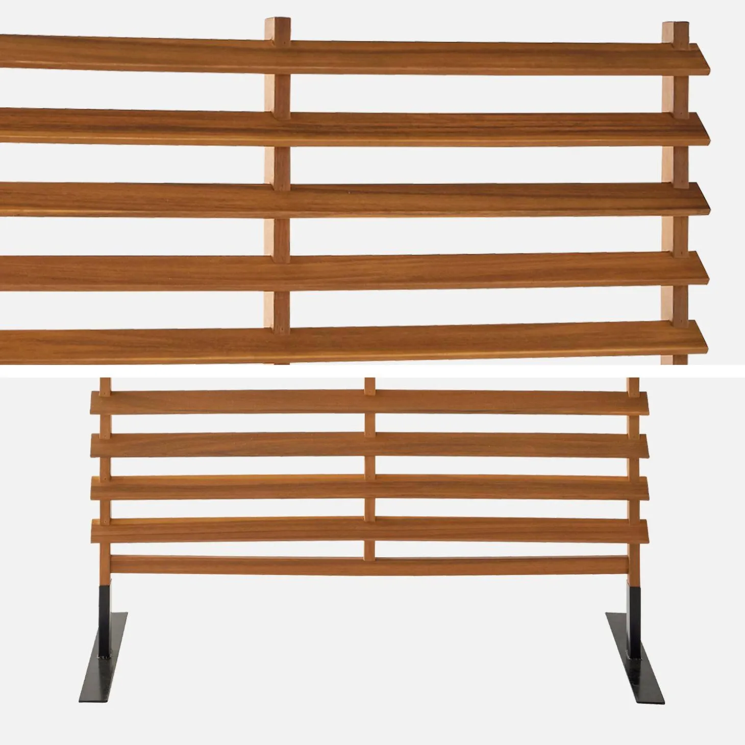 Biombo de madera para interior/exterior de 100cm