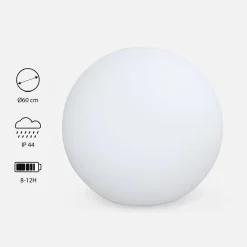 Bola luminosa LED con pilas para interior/exterior