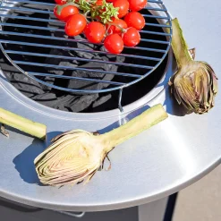 Brasero barbacoa con espacio de almacenamiento, Ø59cm