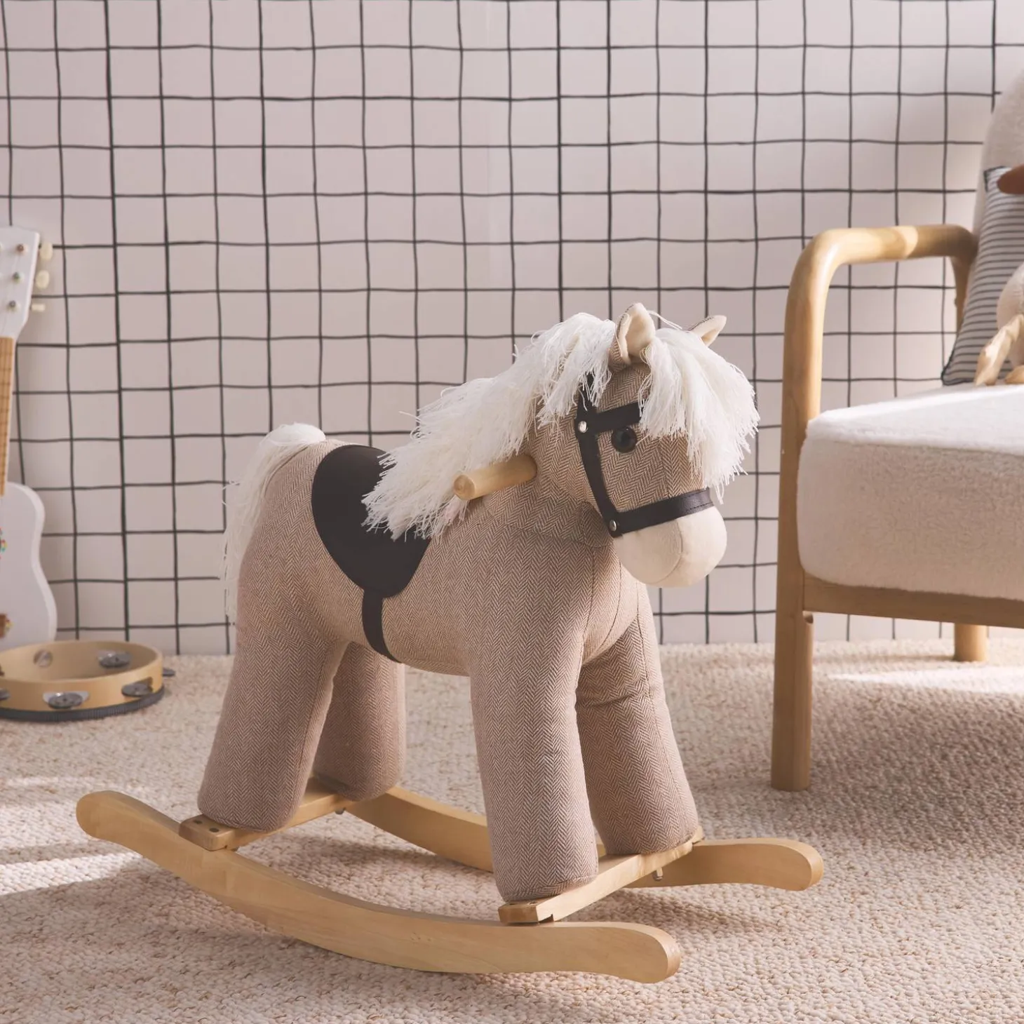 Caballo balancín para niños