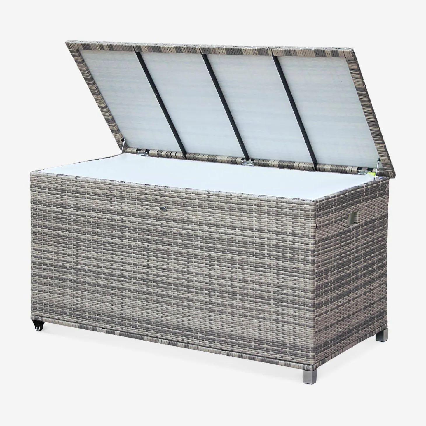 Caja de jardín de resina tejida de 790L