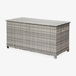 Caja de jardín de resina tejida de 790L