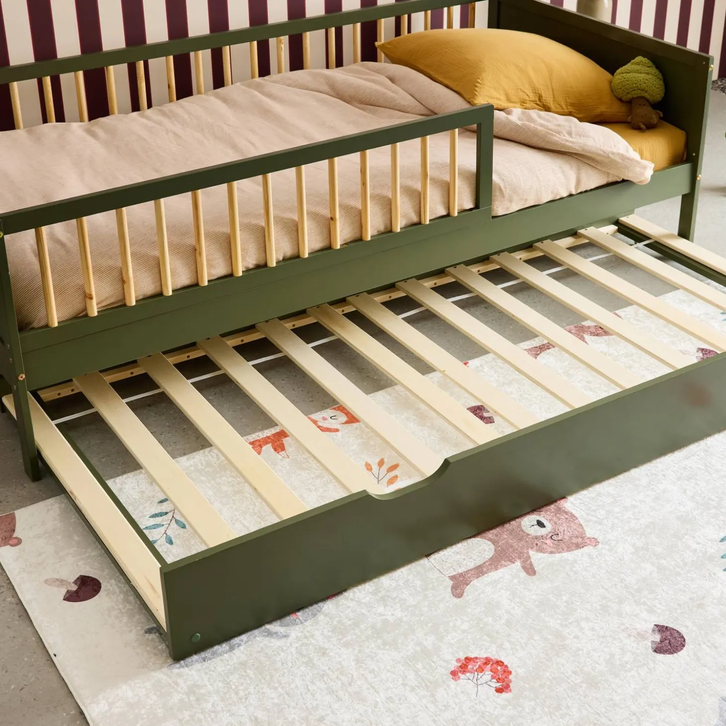Cajón cama infantil madera de pino