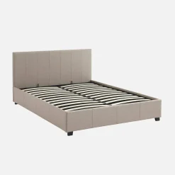 Cama con somier abatible y cabecero, 140x190cm