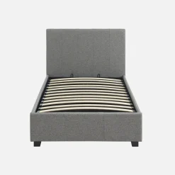 Cama con somier abatible y cabecero, 90x190cm