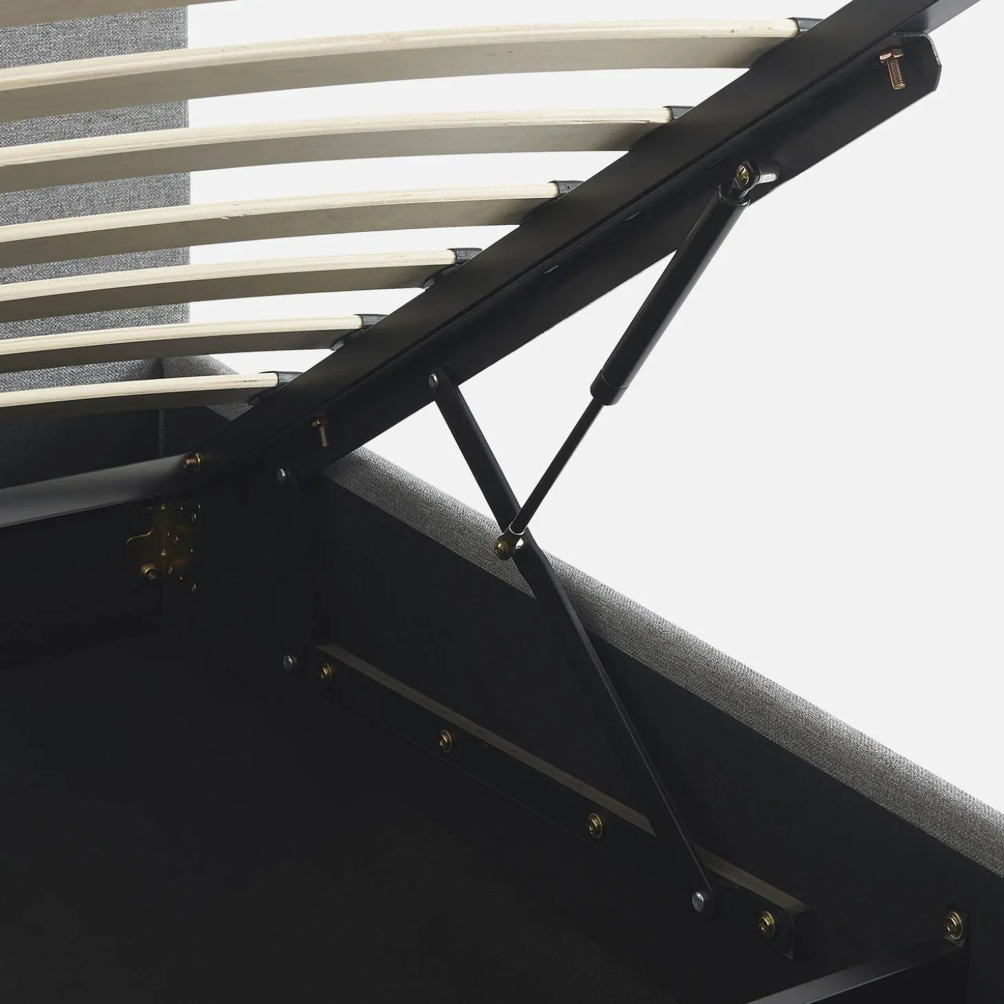 Cama con somier abatible y cabecero, 90x190cm