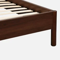 Cama con somier de láminas 90x190cm decoración madera