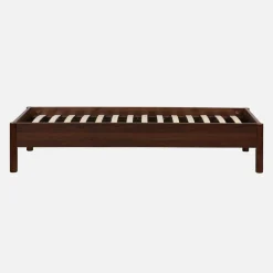Cama con somier de láminas 90x190cm decoración madera