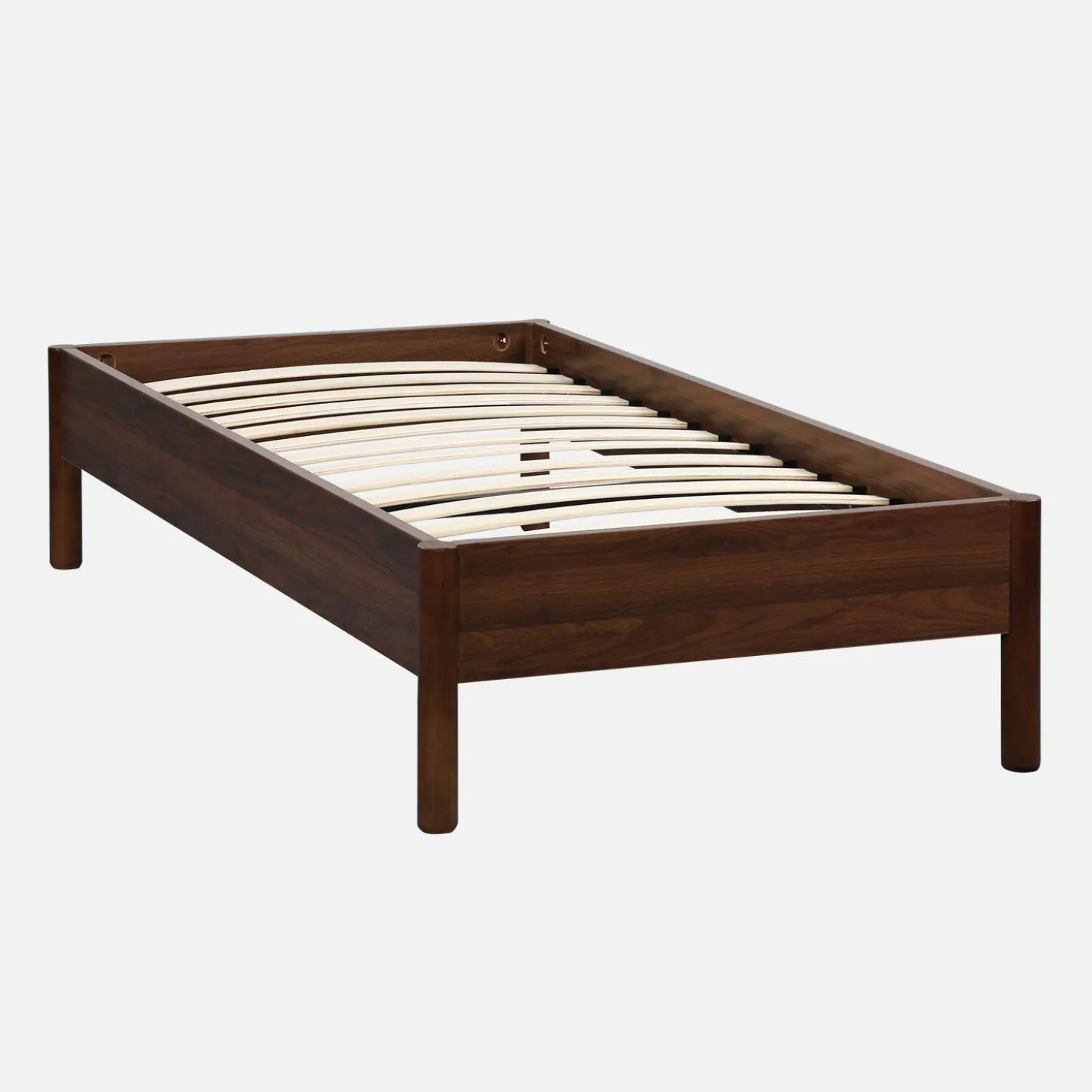 Cama con somier de láminas 90x190cm decoración madera