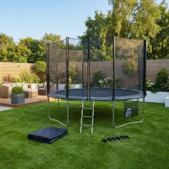 Cama elástica con pack de accesorios, 490cm