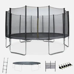 Cama elástica con pack de accesorios, 490cm