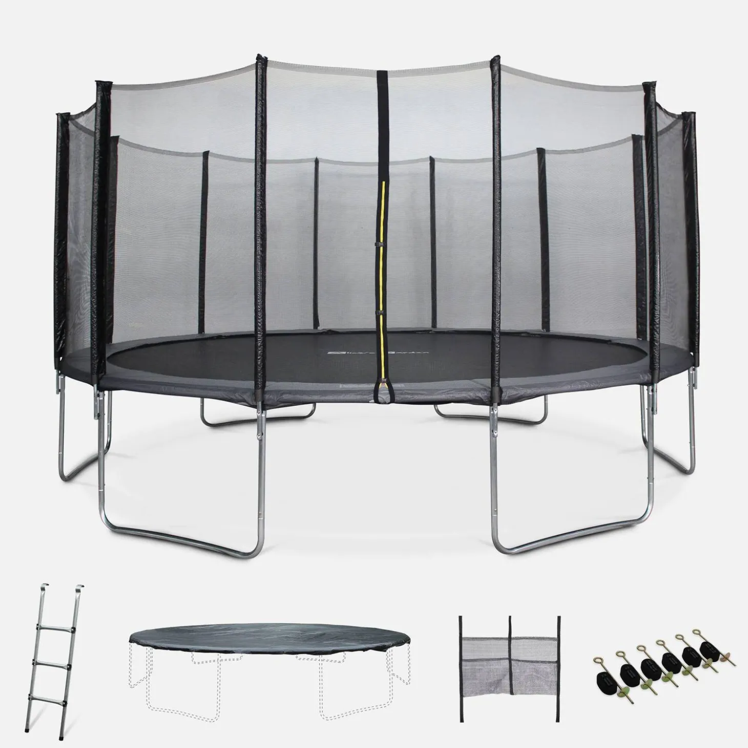Cama elástica con pack de accesorios, 490cm