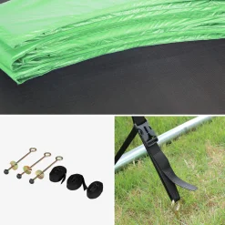 Cama elástica con pack de accesorios, 250cm
