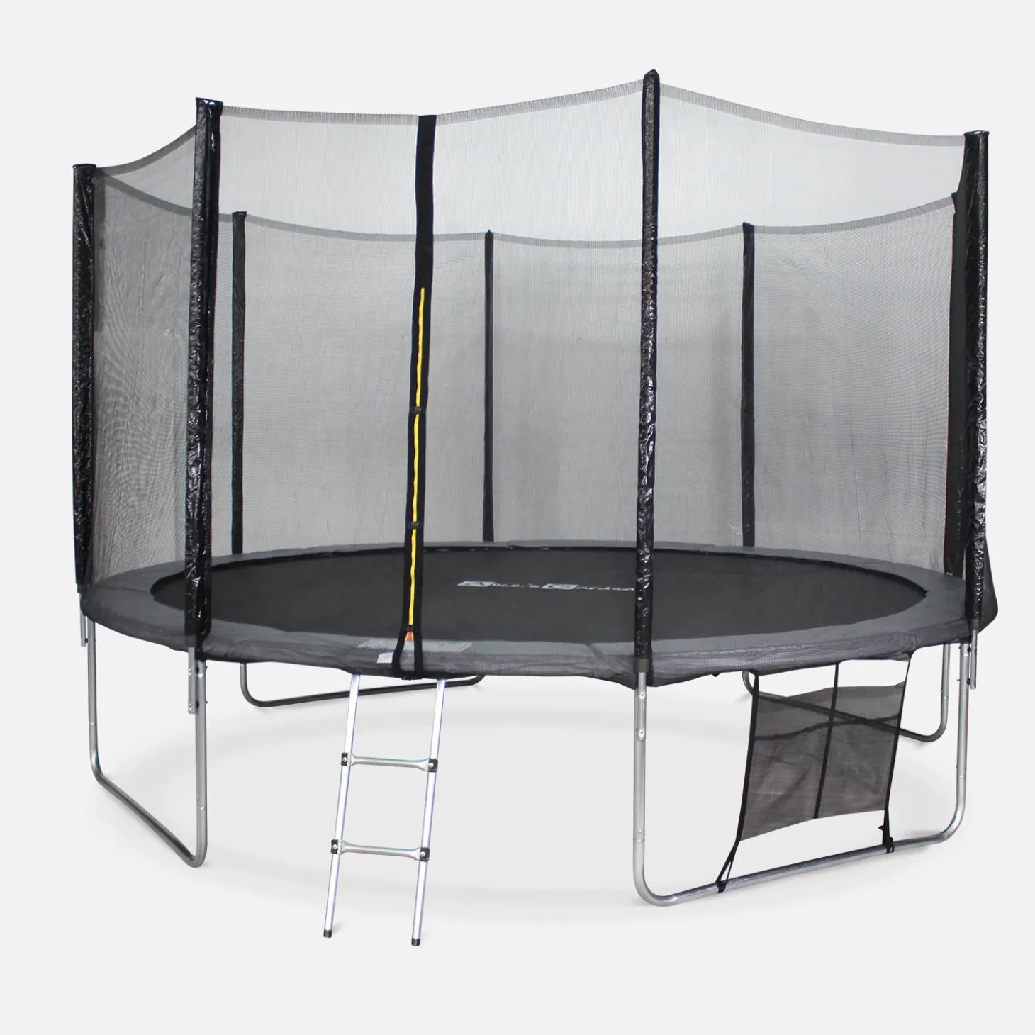 Cama elástica de 400 cm con red exterior y accesorios