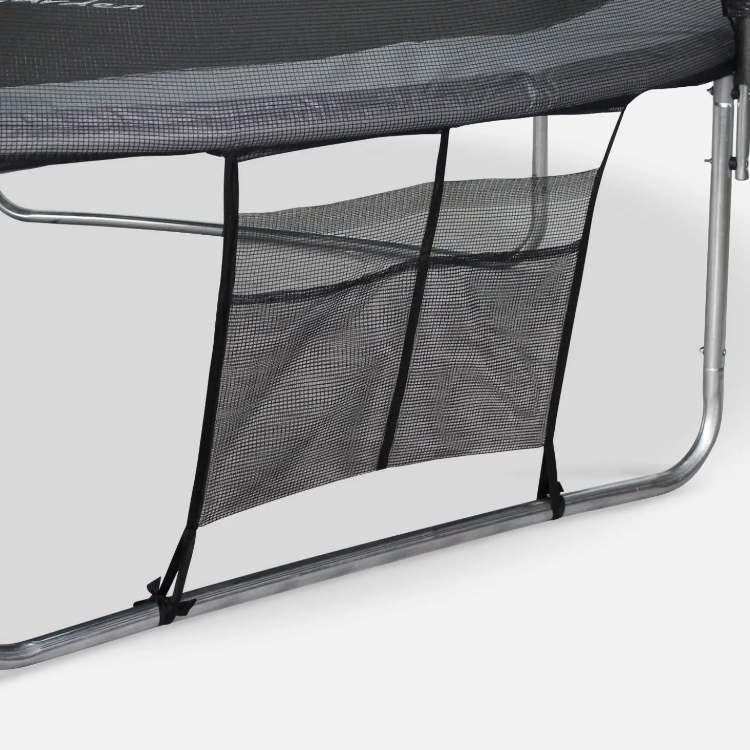 Cama elástica de 400 cm con red exterior y accesorios