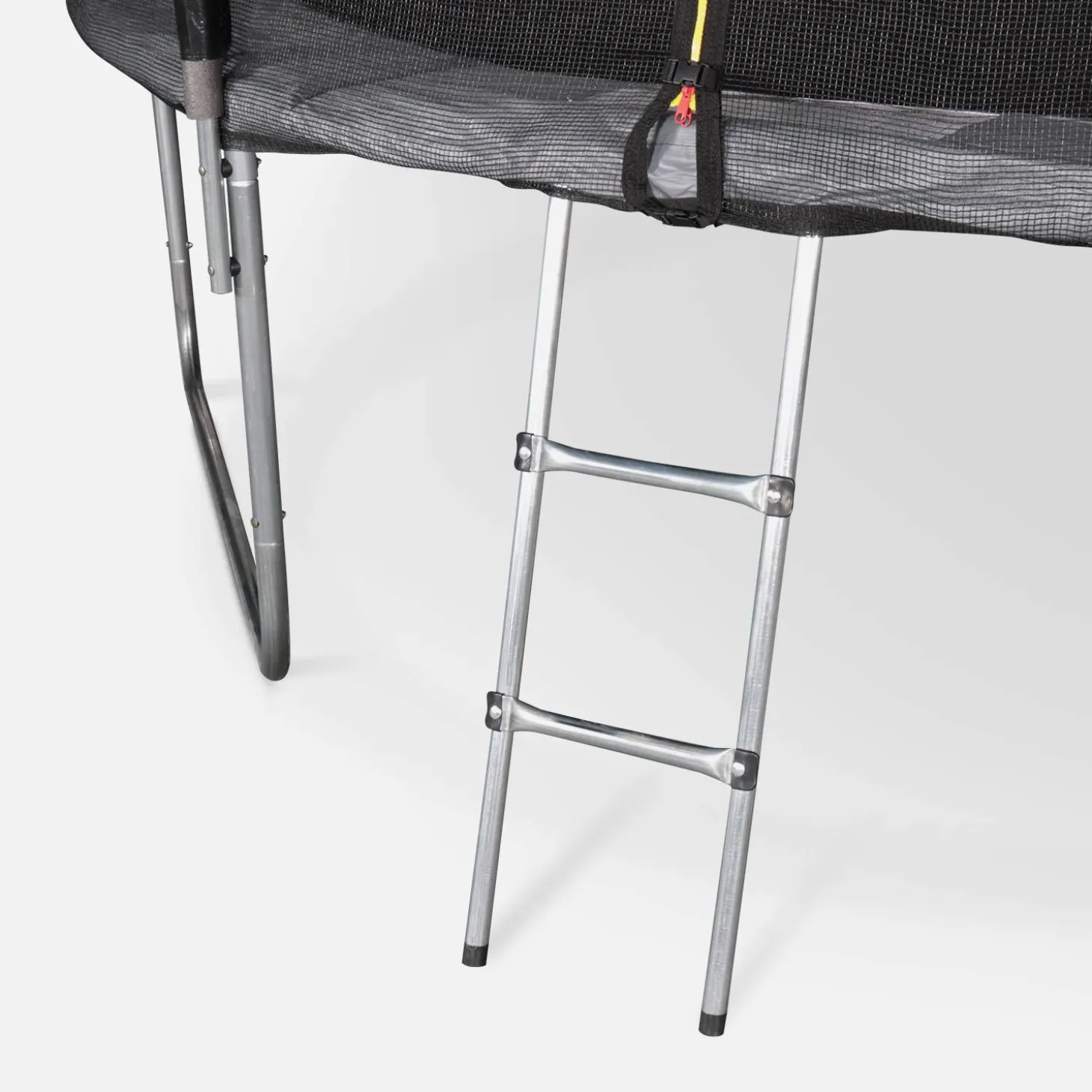 Cama elástica de 400 cm con red exterior y accesorios