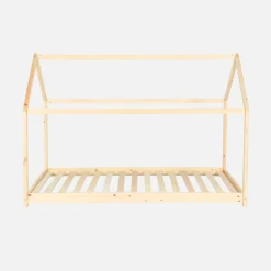 Cama infantil de pino natural, 90x190cm