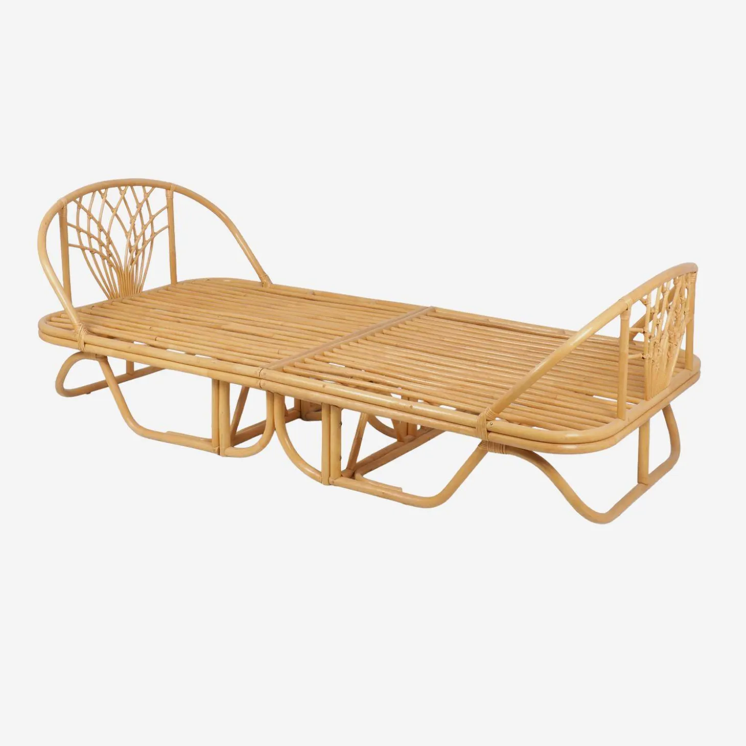 Cama infantil exótica de ratán, 190cm