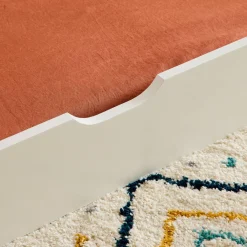 Cama nido infantil extraible 190cm pino natural con somier de láminas y cajón