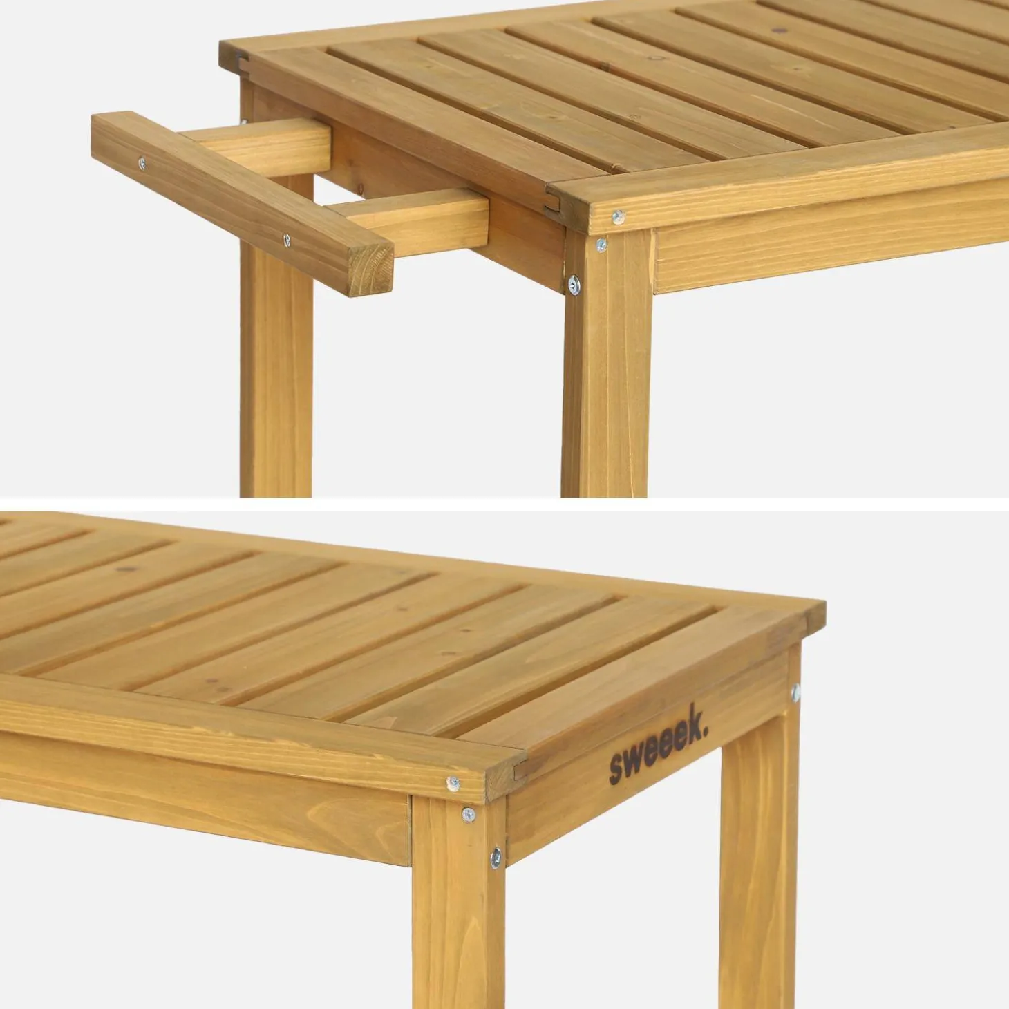 Carrito de cocina exterior de madera con ruedas