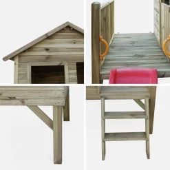 Casa de madera para niños de 2m²