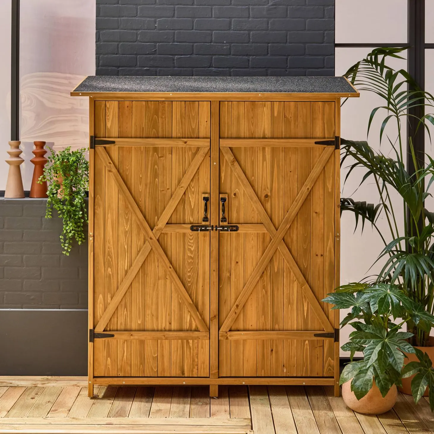 Caseta de jardín de 140cm en madera de abeto