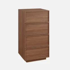 Cómoda con 4 cajones y efecto madera