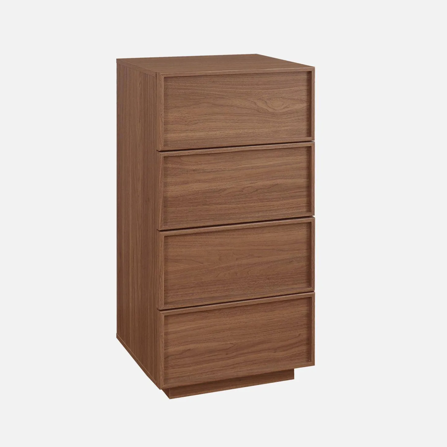 Cómoda con 4 cajones y efecto madera