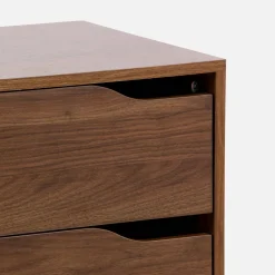Cómoda con efecto madera, 4 cajones